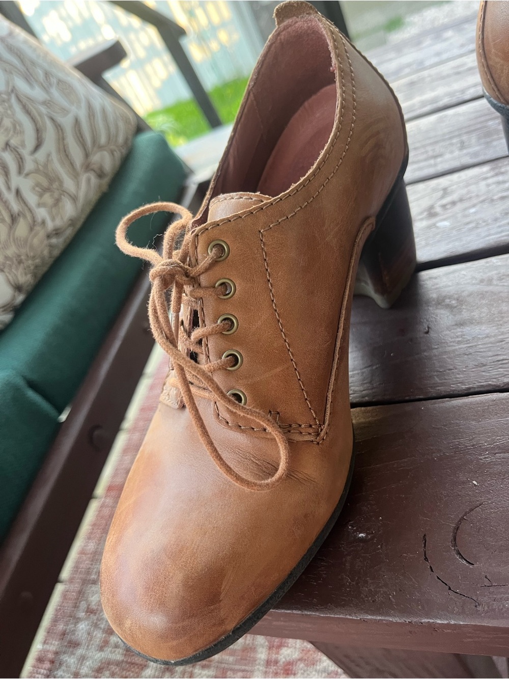 Dansko Women's Brown Pennie Pecan Waterproof Lace-Up Chunky Heel Oxfords Sz 38 - Picture 8 of 13